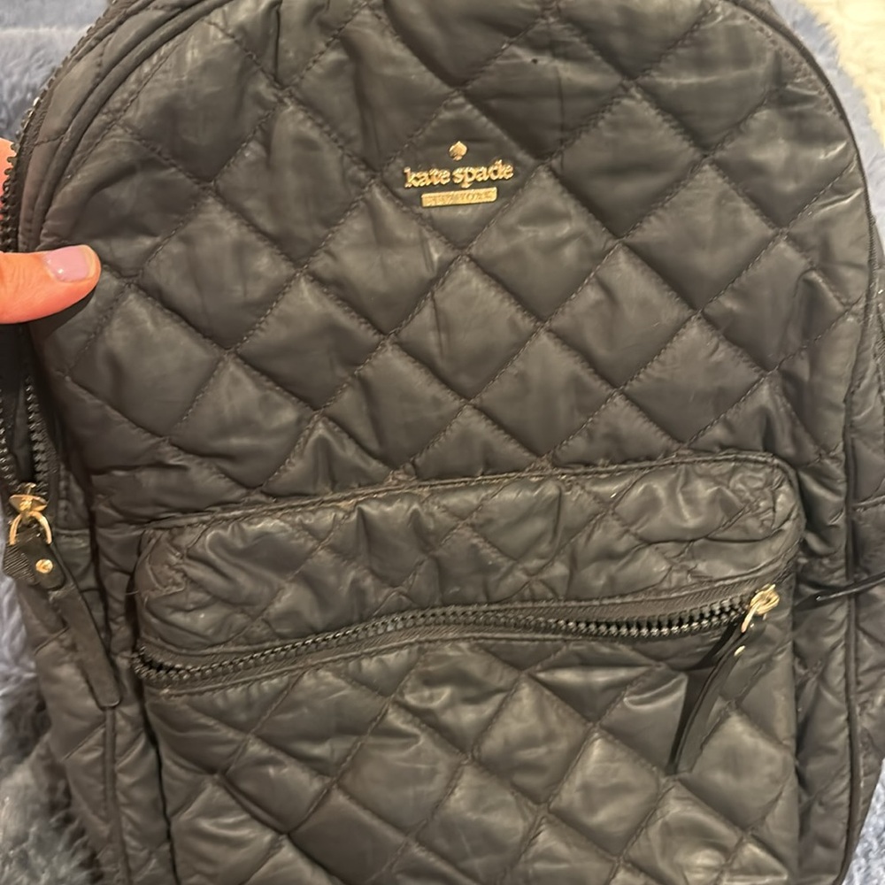 Kate Spade Quilted Backpack-Used - Picture 2 of 5